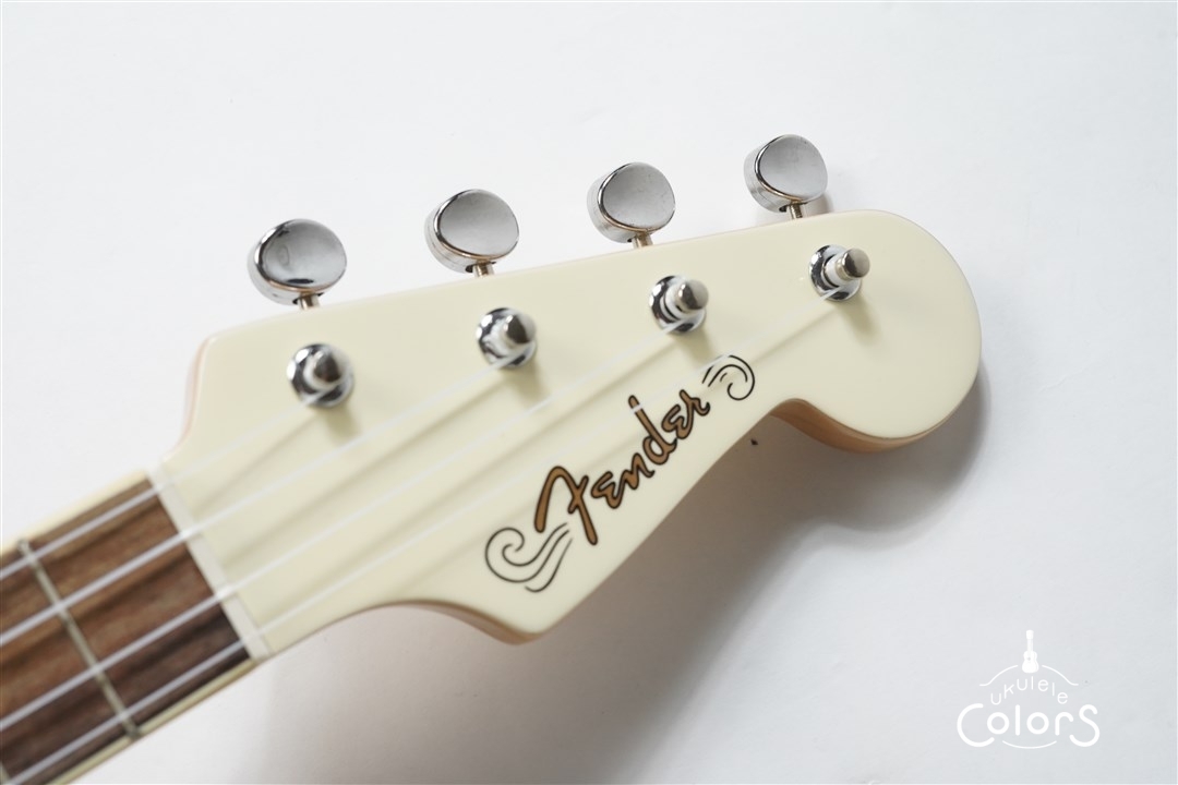 FULLERTON JAZZMASTER® UKE - Olympic White | ウクレレカラーズ Online Store